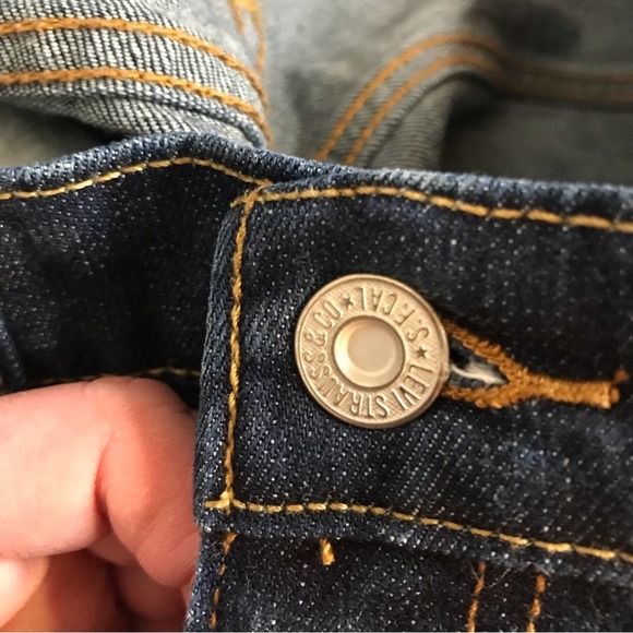 Levi's 515 Boot Cut  Dark wash jeans  size 8S - Picture 9 of 11